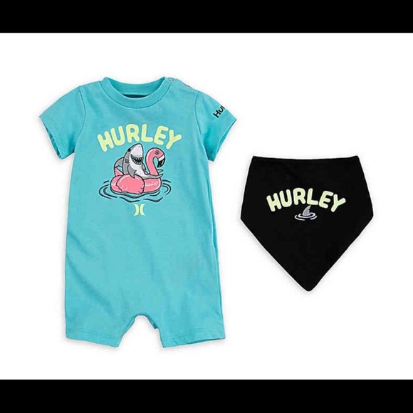 hurley baby romper